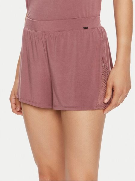 Calvin Klein Underwear Szorty piżamowe 000QS7190E Różowy Relaxed Fit. Czerwone piżamy damskie Calvin Klein Underwear, xs, bez wzorów, bez ramiączek. Za 139.99 zł.
