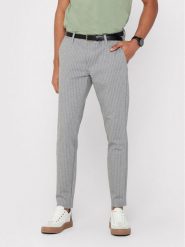 Only & Sons Chinosy Mark 22013727 Szary Slim Fit. Szare eleganckie spodnie męskie Only & Sons, m, bez wzorów, z syntetyku. Za 159.99 zł.