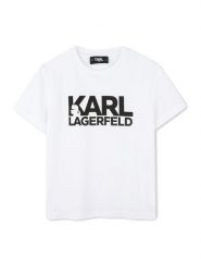 Karl Lagerfeld Kids T-Shirt Z30435 D Biały Regular Fit. Białe t-shirty dla chłopców Karl Lagerfeld Kids, bez wzorów, z bawełny, bez ramiączek. Za 159.99 zł.
