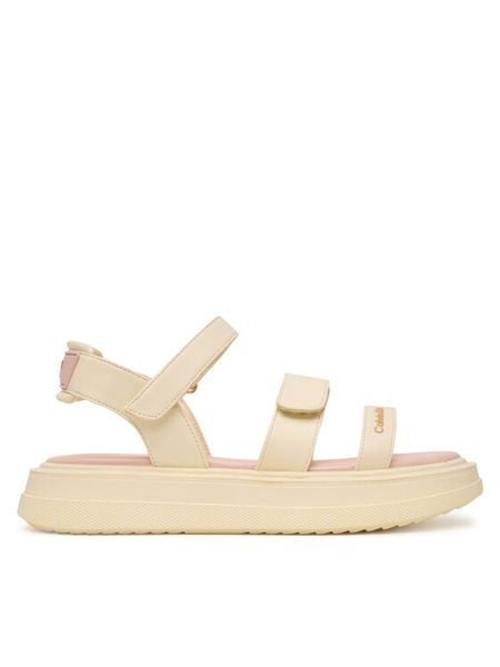 Calvin Klein Sandały V3A2-83250-0326 Beżowy. Brązowe sandały dziewczęce Calvin Klein, ze skóry, bez zapięcia. Za 279.99 zł.