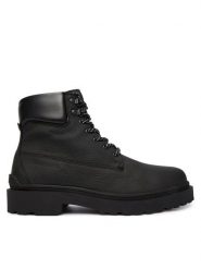 Tommy Jeans Trzewiki Tjm Lace Up Boot Leather EM0EM01629 Czarny. Czarne botki męskie Tommy Jeans, bez wzorów, z jeansu, bez zapięcia. Za 599.99 zł.