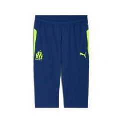 Spodnie dresowe OM 3/4 2025/26. Niebieskie spodnie sportowe męskie Puma, m, bez wzorów, z dresówki, na fitness i siłownię. Za 233.00 zł.