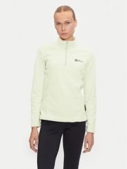 Jack Wolfskin Polar Taunus 1709532 Beżowy Regular Fit. Brązowe bluzy sportowe damskie Jack Wolfskin, s, bez wzorów, z polaru, bez kaptura. Za 169.99 zł.