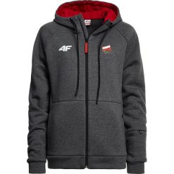 Bluza męska Polska Pyeongchang 2018 BLM901 - szary melanż. Szare bluzy męskie 4f, na zimę, m, bez wzorów, z bawełny, bez kaptura. W wyprzedaży za 199.99 zł.