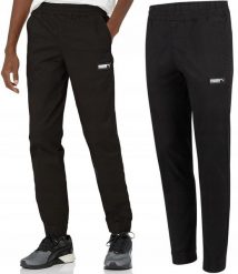 Spodnie męskie sportowe Puma Fusion Pants. Czarne spodnie sportowe męskie Puma, m, z aplikacjami, z bawełny, na fitness i siłownię. Za 119.00 zł.