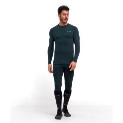 Koszulka z długim rękawem Falke Wool-Tech. Zielone bluzki z długim rękawem męskie Falke, m, bez wzorów, bez kołnierzyka. Za 486.00 zł.