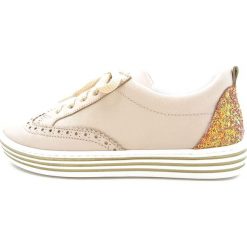 Skórzane sneakersy w kolorze beżowym. Trampki i tenisówki dziewczęce Obuwie dla dzieci. W wyprzedaży za 212.95 zł.