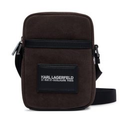 Saszetka KARL LAGERFELD. Brązowe saszetki męskie KARL LAGERFELD, młodzieżowe, małe. Za 779.99 zł.