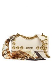 Just Cavalli Torebka 80RA4BF4 ZSB81 Écru. Torebki do ręki damskie Just Cavalli, bez wzorów, ze skóry, bez dodatków. Za 759.99 zł.