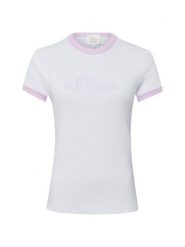 S.Oliver Koszulka Kobiety Dżersej biały, 40. Białe t-shirty damskie S.Oliver, s, bez wzorów, z dżerseju, vintage, bez kołnierzyka. Za 109.95 zł.