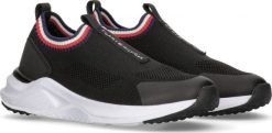 Tommy Hilfiger damskie buty sportowe LOW CUT EASY-ON SNEAKER BLACK T3A5-33057-1355999-999 36. Czarne obuwie sportowe damskie Tommy Hilfiger, bez wzorów. Za 389.99 zł.