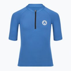 Koszulka rowerowa dziecięca ATTABO TEVRA JR. Niebieskie t-shirty dla chłopców ATTABO, bez wzorów, z elastanu, bez ramiączek. Za 79.99 zł.