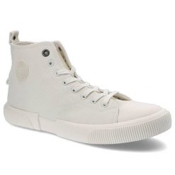 Białe Sneakersy Big Star Męskie Wygodne Obuwie. Białe półbuty na co dzień męskie Big Star, z materiału, casualowe, bez zapięcia. Za 119.00 zł.