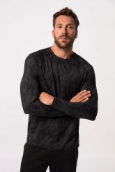 Męska Koszulka z długim rękawem FLEXNAMIC® fitness okrągły dekolt. Czarne koszulki sportowe męskie JAY-PI, m, bez wzorów, z elastanu, bez kołnierzyka, bez ramiączek, na fitness i siłownię. Za 159.99 zł.