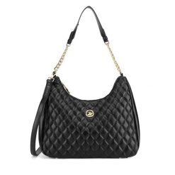 Torebka Beverly Hills Polo Club. Czarne torebki do ręki damskie Beverly Hills Polo Club, bez wzorów, klasyczne, bez dodatków. Za 249.99 zł.