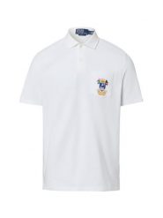 Polo Ralph Lauren koszulka polo Mężczyźni Bawełna biały, XL. Białe koszulki polo męskie Polo Ralph Lauren, m, bez wzorów, z bawełny, bez kołnierzyka, bez ramiączek. Za 549.95 zł.