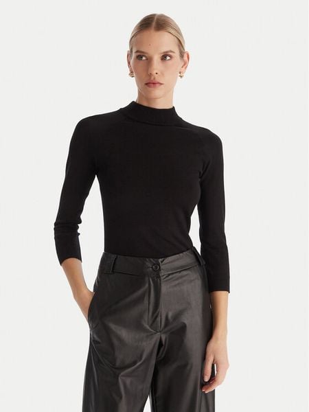ACCESS FASHION Golf 54-8072 Czarny Slim Fit. Czarne swetry damskie ACCESS FASHION, s, bez wzorów, z wiskozy, bez kołnierzyka, bez ramiączek, bez kaptura. Za 209.99 zł.