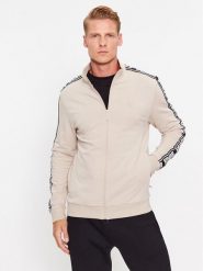 Guess Bluza Z2YQ12 K6ZS1 Écru Regular Fit. Białe bluzy męskie Guess, m, z aplikacjami, z bawełny, bez kaptura. Za 394.99 zł.