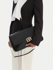 GINO ROSSI Torebka EO-LX10267 Czarny. Czarne torebki do ręki damskie Gino Rossi, bez wzorów, z materiału, bez dodatków. Za 329.99 zł.