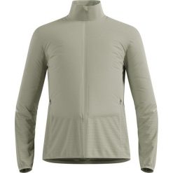 Kurtka hybrydowa Odlo Jacket ESSENTIAL INSULATOR HYBRID. Szare kurtki sportowe męskie Odlo, bez wzorów, do biegania. Za 589.99 zł.