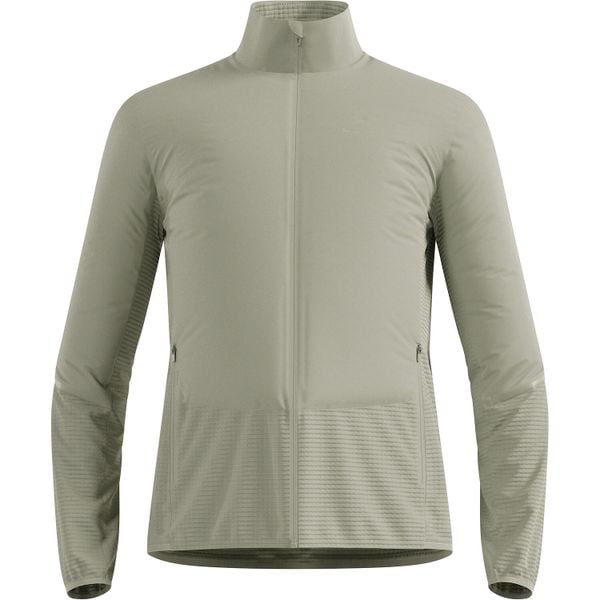 Kurtka hybrydowa Odlo Jacket ESSENTIAL INSULATOR HYBRID. Szare kurtki męskie Odlo, bez wzorów, do biegania. Za 589.99 zł.