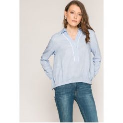 Answear - Bluzka Yasmine. Szare bluzki damskie ANSWEAR, z poliesteru, casualowe, z krótkim rękawem. W wyprzedaży za 49.90 zł.
