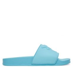 Klapki PINKO. Niebieskie klapki damskie Pinko, bez wzorów, bez obcasa. Za 209.99 zł.
