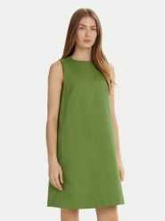 Weekend Max Mara Sukienka codzienna Racer 2515221102 Zielony Regular Fit. Zielone sukienki damskie Weekend Max Mara, na co dzień, bez wzorów, z bawełny, bez kołnierzyka, bez ramiączek, proste. Za 629.99 zł.