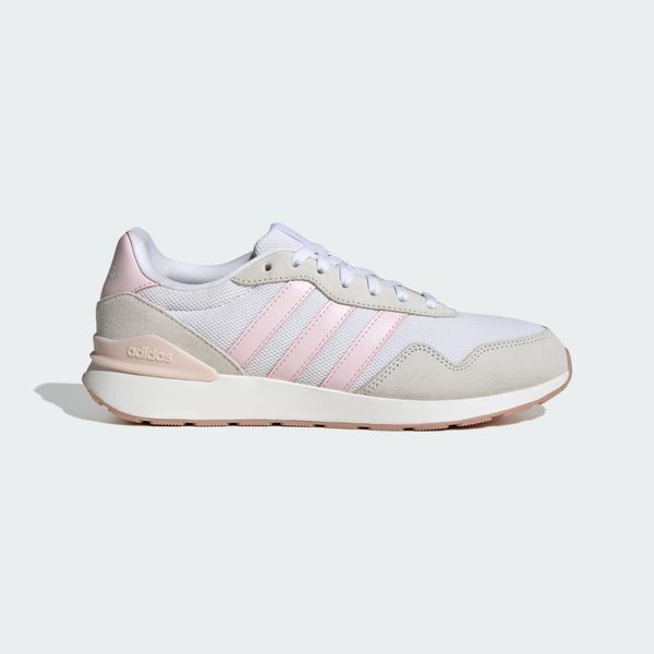 Buty Run 60s 4.0. Białe obuwie sportowe damskie Adidas, bez wzorów, do biegania. W wyprzedaży za 176.12 zł.
