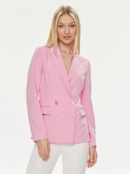 ViCOLO Marynarka TB0080 Różowy Regular Fit. Czerwone żakiety damskie ViCOLO, l, bez wzorów, z syntetyku. Za 399.99 zł.
