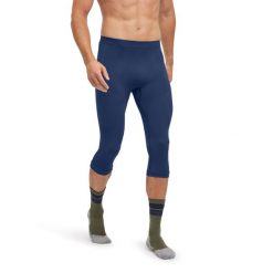 Legginsy o długości 3/4 Falke Warm. Niebieskie legginsy sportowe męskie Falke, l, bez wzorów, z dzianiny. Za 270.90 zł.