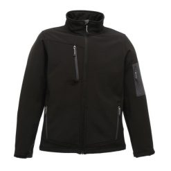 Męska 3warstwowa Kurtka Soft Shell Arcola. Czarne kurtki sportowe męskie Regatta, m, bez wzorów, trekkingowe. Za 284.99 zł.