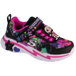 Buty sportowe Sneakersy dziewczęce, Snuggle Sneaks - Skech Squad. Niebieskie buty sportowe dziewczęce Skechers, bez wzorów, bez zapięcia, trekkingowe. Za 199.99 zł.