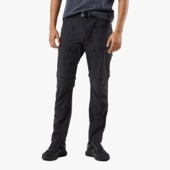 Spodnie outdoor Turystyka Męska Swedemount Lofoten Stretch Zip-Off szybkoschnące. Czarne spodnie sportowe męskie SWEDEMOUNT, m, bez wzorów, z tkaniny, outdoorowe. Za 449.99 zł.