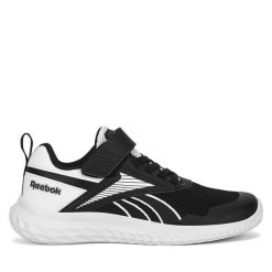 Sneakersy Reebok. Białe półbuty chłopięce Reebok, bez wzorów, bez zapięcia. Za 149.99 zł.