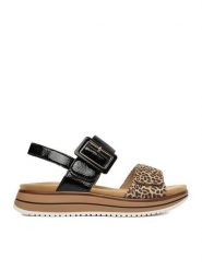 Remonte Sandały CEO-D1J53-04 Czarny. Czarne sandały damskie Remonte, bez wzorów, ze skóry, bez obcasa, na płaskiej podeszwie, bez zapięcia. Za 379.99 zł.