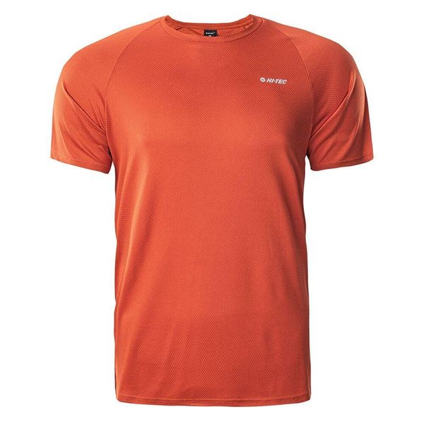 T-shirt Męski Trening Makkio. Czerwone koszulki sportowe męskie Hi-tec, m, bez wzorów, z poliesteru, bez kołnierzyka. Za 70.99 zł.