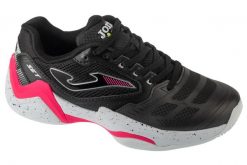 Buty do tenisa damskie, Set Lady 25 TSELW. Czarne obuwie sportowe damskie Joma, bez wzorów, z materiału, tenisowe. Za 229.99 zł.