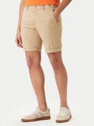 Tommy Jeans Szorty materiałowe Scanton DM0DM22852 Beżowy Slim Fit. Brązowe szorty męskie Tommy Jeans, m, bez wzorów, z bawełny. Za 289.99 zł.