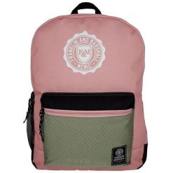 Plecak Franklin & Marshall w kolorze różowym. Czarne plecaki damskie Franklin & Marshall, bez wzorów. Za 101.96 zł.