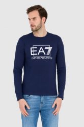 EA7 Longsleeve granatowy. Niebieskie bluzki z długim rękawem męskie EA7 Emporio Armani, m, bez wzorów, bez kołnierzyka. W wyprzedaży za 259.99 zł.