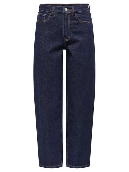ONLY Jeansy Emily 15356761 Granatowy Mom Fit. Niebieskie jeansy damskie Only. Za 229.99 zł.