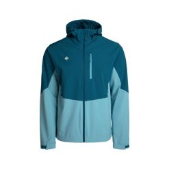 Męska kurtka softshell LANETTE M, wodoodporna, wiatroszczelna i termiczna z tech. Niebieskie kurtki męskie IZAS, m, bez wzorów, z softshellu, trekkingowe. Za 443.43 zł.