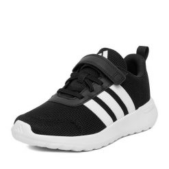 Sneakersy adidas. Czarne trampki i tenisówki chłopięce Adidas, bez wzorów, bez zapięcia. Za 129.99 zł.