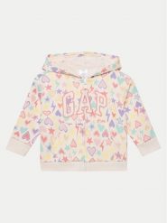 Gap Bluza 480423-10 Różowy Regular Fit. Czerwone bluzy dla dziewczynek GAP, bez wzorów, z bawełny, bez ramiączek, bez kaptura. Za 99.99 zł.