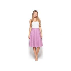 Spódnica K410 Wzór 37. Szare spódnice damskie Katrus, w geometryczne wzory, eleganckie. Za 129.00 zł.