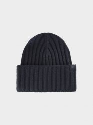 4F Czapka zimowa damska - czarna S. Czarne czapki i kapelusze damskie 4f, na zimę, bez wzorów, z elastanu, klasyczne. Za 69.99 zł.
