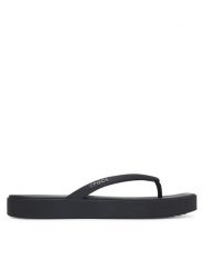 Crocs Japonki Miami Square Flatform Flip 214161 Czarny. Czarne klapki damskie Crocs, bez wzorów, z tworzywa sztucznego, bez obcasa. Za 179.99 zł.