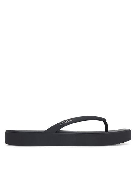 Crocs Japonki Miami Square Flatform Flip 214161 Czarny. Czarne klapki damskie Crocs, bez wzorów, bez obcasa. Za 179.99 zł.