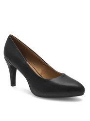 Clara Barson Szpilki WYL2948-1 Czarny. Czarne szpilki damskie Clara Barson, bez wzorów, z syntetyku, bez obcasa, bez zapięcia. Za 129.99 zł.